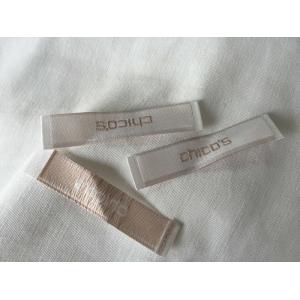 Eco - Friendly Cotton Woven Clothing Labels Tags For Clothes Embroidered
