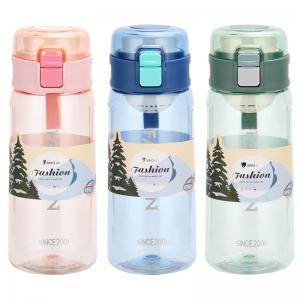 Wholesale school custom bpa free student kids drinking bottle with direct drinking  cover plastic water bottle