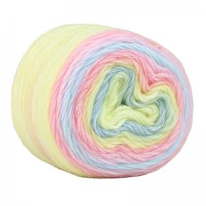 China Soft Merino Wool Nylon	Hand Arm Knit Yarn Acrylic Blended Cotton Cakes Yarn supplier