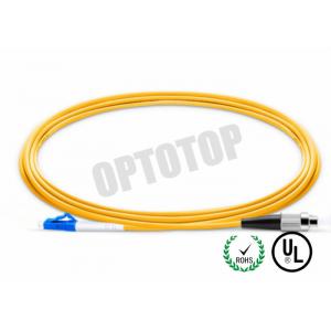 China LC - FC UPC Connector Fiber Optic Patch Cord 1F 3.0mm OFNR CORNING SMF - 28 ULTRA wholesale