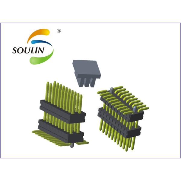SMT 500V 1.0mm Pin Header Connectors Double Row Gold Plating