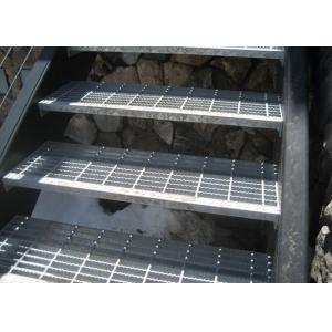 SGS Outdoor Galvanized Steel Stair Treads Hot Dip Galvanized Surface