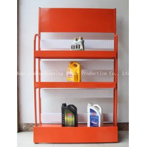 China 3 Tier TUV Approval Metal Oil Display Stand For Lubricating Oil Per Floor wholesale