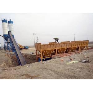 120M3 Portable Concrete Batching Plant With Belt Transportation Cement Mixer