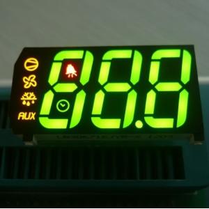 China 0.67 inch 3 Digit Seven Segment Display Common Anode Green Yellow Red supplier