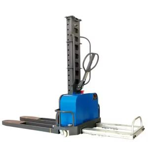 China 1.5t 1.3m Semi electric portable stacker Self-boarding forklift for loading and unloading wholesale