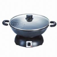 Electric Wok Set with Nonstick Coating