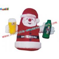 China Snowman, Santa Claus 420D PVC coated nylon Inflatable Christmas yard Decorations on sale