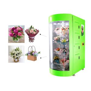 Indoor Outdoor Use High-end Intelligent Flower Vending Machine with Transparent Glass Window and Remote Control