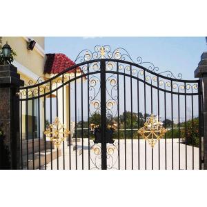 China Double Out Swing Contemporary Metal Gates For House Outdoor Entrance wholesale