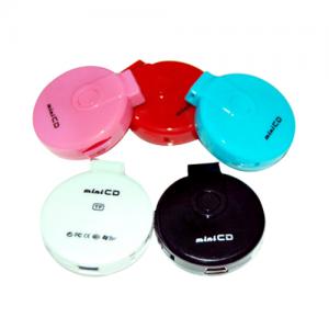 China USB Rechargeable CD Style Mini Clip Mp3 Player with Support Micro SD Card BT-P038 supplier
