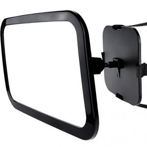 Rear Facing Baby View Mirror for Child Safety Car Seat - Crystal Clear Reflection Convex Mirror