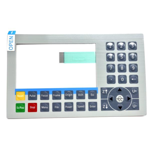 Rim Embossing Keys Laser Instrument Membrane Switch Panel Foil Inkjet Printing