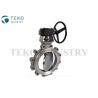 High Cycle Worm Gear Metal Seated Butterfly Valve Minimal Wear With Zero Leakage