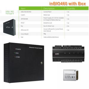 China Fingerprint and RFID Card Access Control Board for 4 Doors Access Control Panel with Power Adapter Box(inBIO460/BOX) supplier