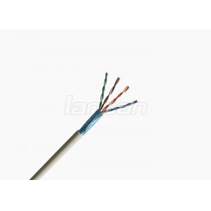 China Solid Bare Copper FTP Cat5e Lan Cable HDPE Insulation 24 Awg Twisted Pair Shielded Cable supplier