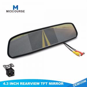 4.3 Inch Monitor Rear View Mirror / Mirror Lcd Screen For Car