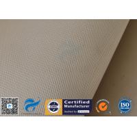 China High Density Silica Fabric Brown 1200G 1.3MM Welding Heat Insulation Cloth on sale