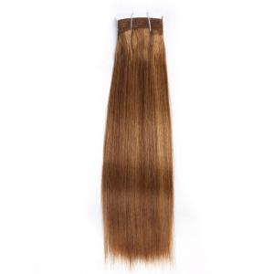 Hair Double Drawn Brazilian Remy Human Hair Bundles Straight Hair Weave Color #P6/27 Piano Colors Blonde Bundles