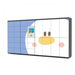 China Customized Smart IC Card Laundry Locker Outdoor Fingerprint 15.6 Inch Touch Screen supplier