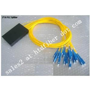 Optic PLC Splitter For FTTX / LAN , ABS Moudle Passive Optical Splitter