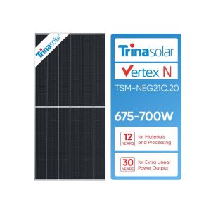 China Modulo de doble vidrio Trina Solar Vertex TSM-NEG21C.20 670w 675w 680w 685w 690w 695w supplier
