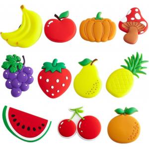 Waterproof Decorative Magnets PVC Fridge Magnet Stickers With Cute Fruit Design