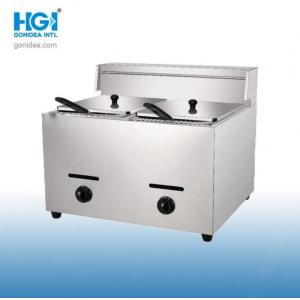 China Countertop Stainless Steel Gas Deep Fryer 6L With Fryer Basket supplier