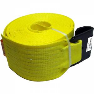 Heavy Duty 16200LB 20ft 27ft 30ft Winch Straps With 4" Tie Down Webbing And Flat Hook