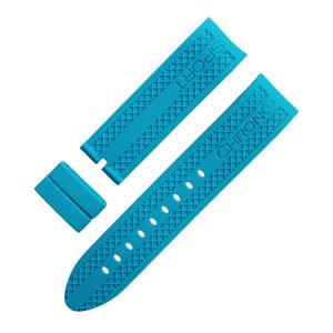Silicone Rubber 22mm Adjustable Watch Strap Flexible For Wristwatches