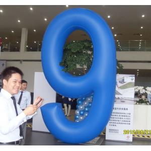 customized giant advertising lighting inflatable number 9 balloon