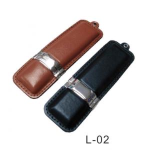 Leather Pen Drives 4GB 8GB with Keychain Free Printing Logo