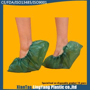 China Customized Medical Booties Shoe Covers , Hospital CPE Shoe Cover Anti Static supplier