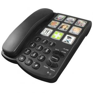 China Easy Dailing Big Button Telephone Analog Old People Telephone With Photo Dialing supplier