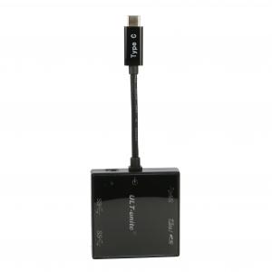 China USB 3.1 Type C Card Reader 5Gpbs Multi-Function USB 3.0 Hub And Micro SD TF Card Reader Fo supplier