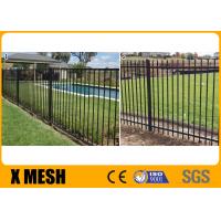 China School 2000mm High Picket Vinyl Fence Spear Top Type 2400mm Length Vinyl Coated on sale