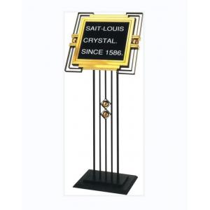 Black Electroplated Notice Stand Board Stainless Steel Brass Titanium