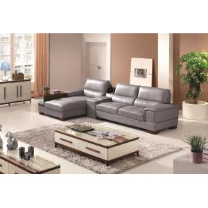 China contemporary genuine leather section corner sofa furniture supplier