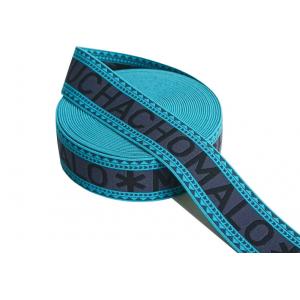 Women Jacquard Nylon Elastic Webbing 3.8cm Width For Bags , Garment