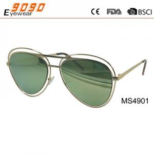 China Newest Style 2018 Eyewear Fashionable Sunglasses,made of metal,UV 400 Protection Lens supplier