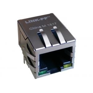 China PTC1111-54L1VG RJ45 Jack With Magnetic module LAN 10/100BASE T Non-Shield supplier