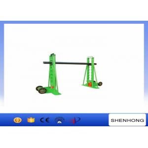 China Manual Drive 10T Cable Drum Jacks Hydraulic Cable Lifting Jack Trapezoidal Structure wholesale