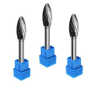 Sf5 Carbide Rotary Burr Type Nail Drill Bit Rotary Files For Metal 1/4 Deburring Grinde