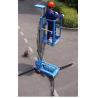 China Hydraulic Single Mast Aerial Work Platform 160kg Load 6m Height For Warehouses wholesale