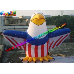 CE EN14960 Giant Advertising Inflatables American Eagle Model With Air Blower