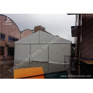China 12M Wide Aluminum Framed Industrial Storage Tents white pvc fabric cover supplier