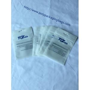 White Pearly Film Foil Ziplock Bags  / Translucent Visible Yin - Yang Bone Bag