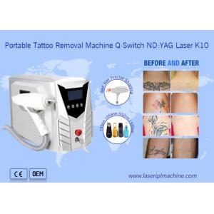 China 1064nm / 532nm Laser Tattoo Removal Machine Portable With Detachable Handle supplier
