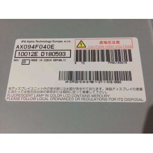 China HITACHI 37 ordinateur en format large d'affichage à cristaux liquides surveille l'éclat en verre d'Oled AX094F040E 500cd supplier