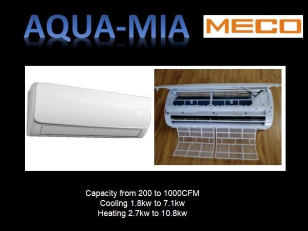 Wall Mounted Air Conditioning Unit , Hot / Chilled Water Hi Wall Unit 7.2KW 2TR